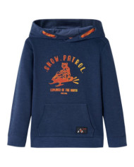 Sweatshirt à capuche pour enfants mélange bleu marine et orange 116 | Mobilier & Déco