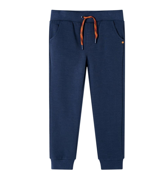 Pantalon de survêtement pour enfants bleu marine mélange 128 | Mobilier & Déco