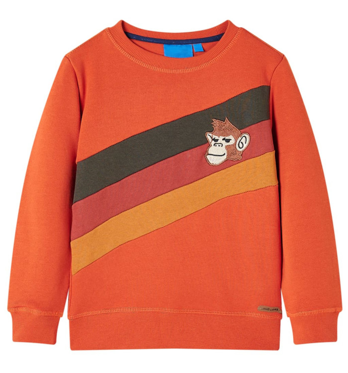 Sweatshirt pour enfants orange 128 | Mobilier & Déco