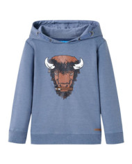 Sweat à capuche pour enfants bleu mélange 104 | Mobilier & Déco