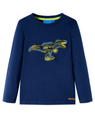 T-shirt enfants à manches longues bleu marine 92 | Mobilier & Déco