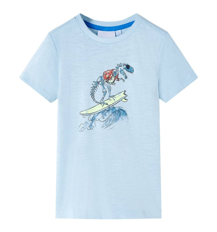 T-shirt pour enfants bleu clair 140 | Mobilier & Déco