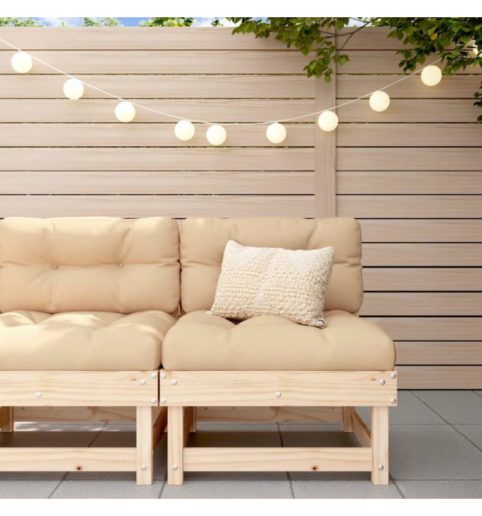 Canapé central de jardin bois de pin massif | Mobilier & Déco