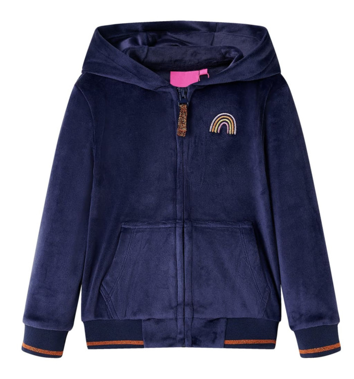 Veste à capuche pour enfants bleu marine 104 | Mobilier & Déco
