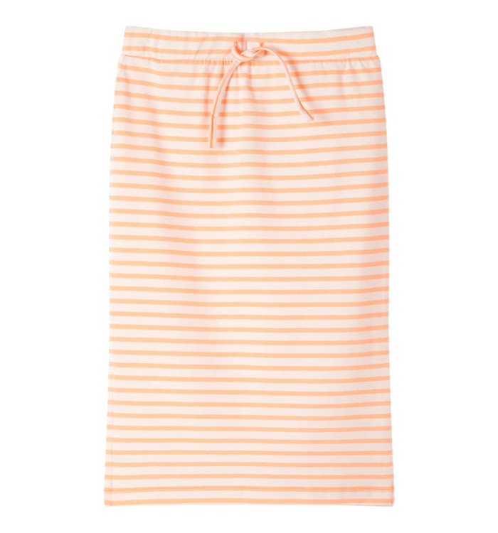 Jupe droite pour enfants avec rayures orange fluo 116 | Mobilier & Déco