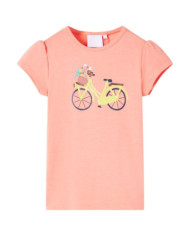 T-shirt pour enfants corail néon 116 | Mobilier & Déco