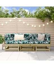 Salon de jardin 3 pcs bois de pin imprégné | Mobilier & Déco
