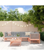 Salon de jardin 6 pcs bois massif douglas | Mobilier & Déco