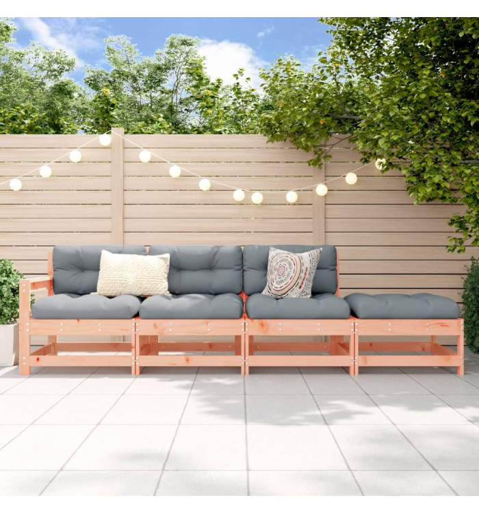 Salon de jardin 4 pcs bois massif douglas | Mobilier & Déco