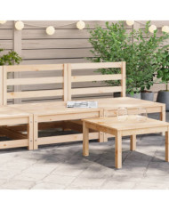 Canapés de jardin sans accoudoirs 2 pcs blanc bois pin massif | Mobilier & Déco