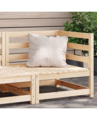 Canapé d'angle de jardin 70x70x67 cm bois de pin massif | Mobilier & Déco