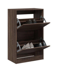 Armoire à chaussures chêne marron 60x34x96,5 cm bois ingénierie | Mobilier & Déco