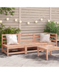 Canapé de jardin 3 places bois massif de douglas | Mobilier & Déco