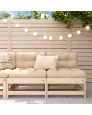Canapés centraux de jardin 2 pcs bois de pin massif | Mobilier & Déco