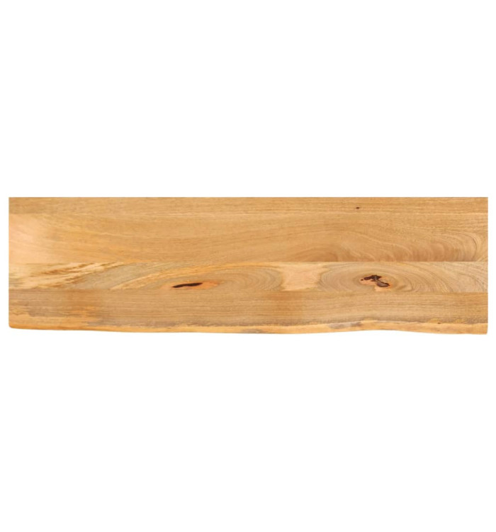 Dessus de table à bord vivant 100x40x2,5cm bois massif manguier | Mobilier & Déco