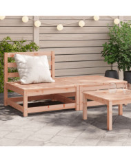 Canapé jardin sans accoudoirs repose-pieds bois massif douglas | Mobilier & Déco