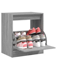 Armoire à chaussures sonoma gris 60x42x69 cm bois d'ingénierie | Mobilier & Déco