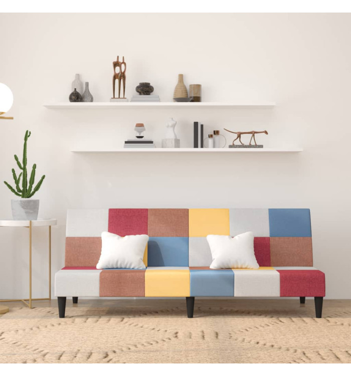 Canapé-lit à 2 places tissu | Mobilier & Déco