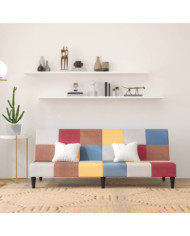 Canapé-lit à 2 places tissu | Mobilier & Déco