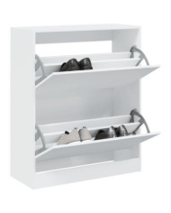 Armoire à chaussures blanc 80x34x96,5 cm bois d'ingénierie | Mobilier & Déco