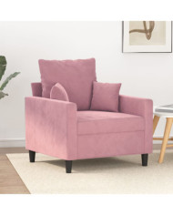 Fauteuil Rose 60 cm Velours | Mobilier & Déco