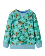Sweatshirt pour enfants mélange vert clair 140 | Mobilier & Déco