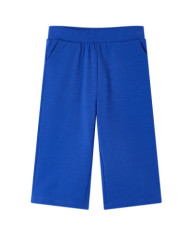 Pantalon à jambes larges pour enfants bleu cobalt 140 | Mobilier & Déco