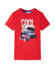 T-shirt pour enfants rouge 128 | Mobilier & Déco