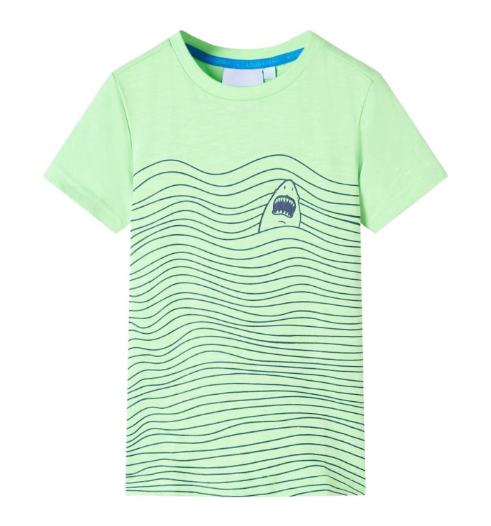 T-shirt pour enfants vert néon 104 | Mobilier & Déco