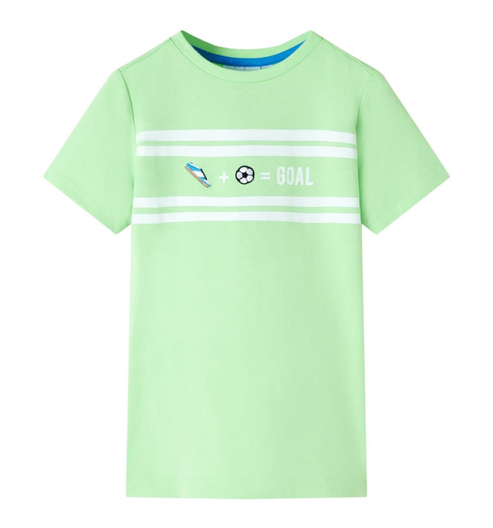 T-shirt pour enfants vert néon 116 | Mobilier & Déco