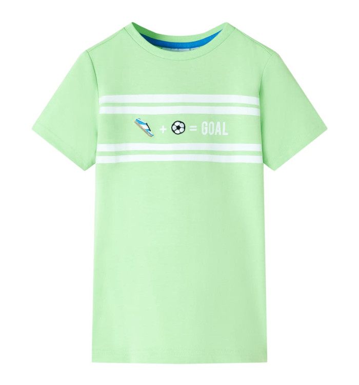T-shirt pour enfants vert néon 140 | Mobilier & Déco
