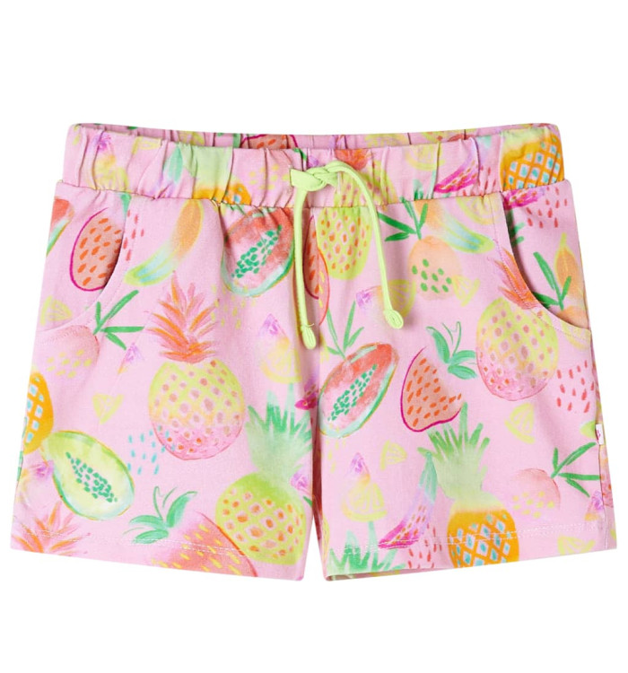 Short pour enfants à cordon de serrage rose pâle 140 | Mobilier & Déco