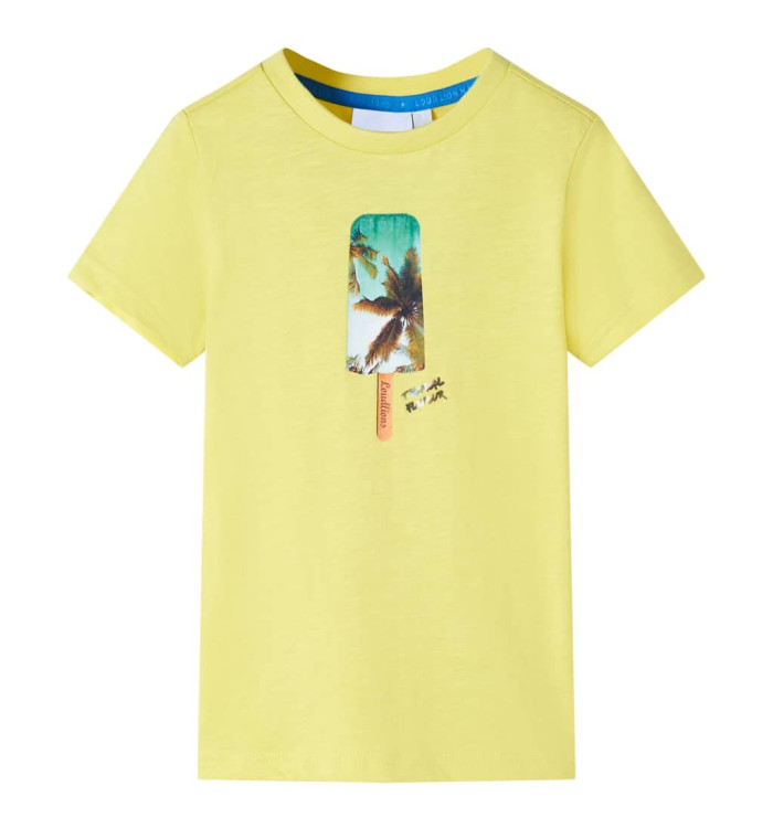 T-shirt pour enfants jaune 140 | Mobilier & Déco
