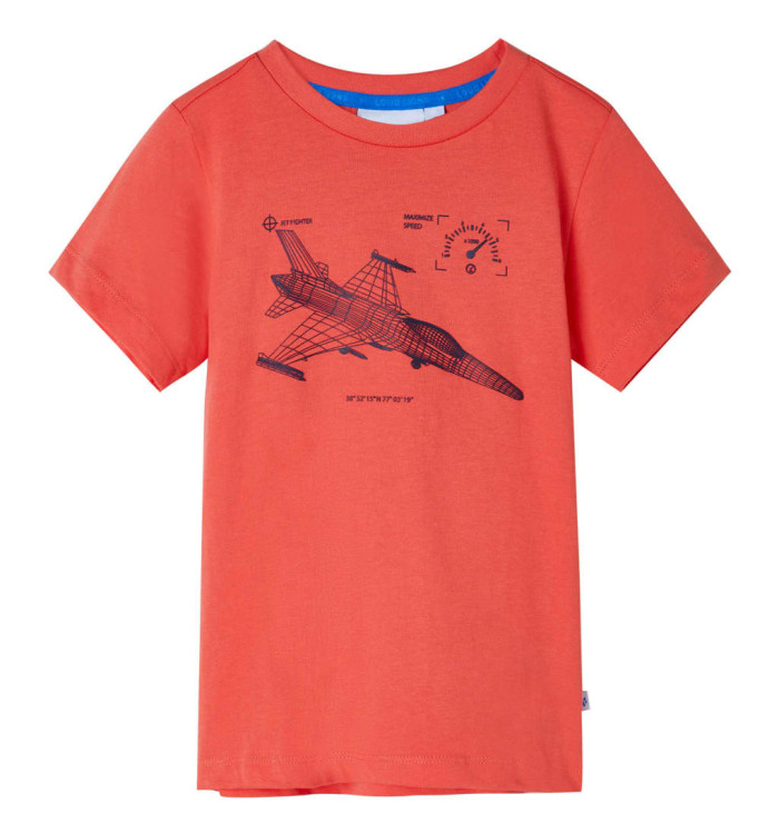 T-shirt pour enfants rouge clair 116 | Mobilier & Déco
