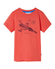 T-shirt pour enfants rouge clair 116 | Mobilier & Déco