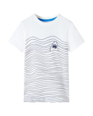 T-shirt pour enfants écru 128 | Mobilier & Déco