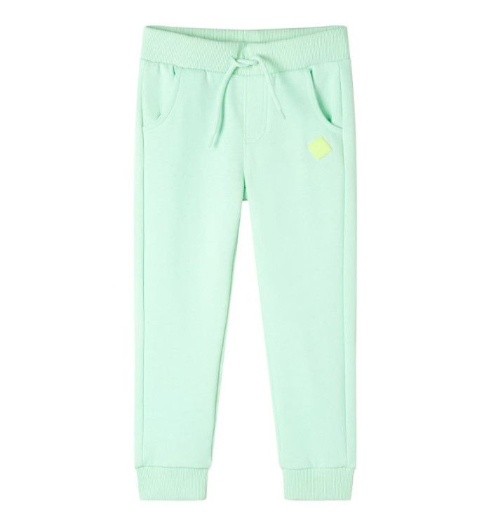 Pantalon de survêtement pour enfants vert vif 128 | Mobilier & Déco
