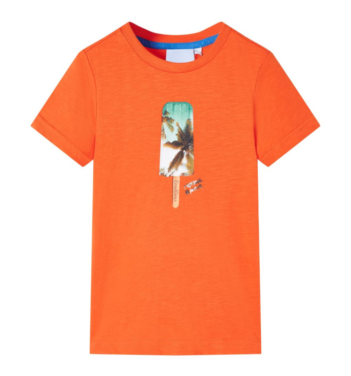 T-shirt pour enfants orange foncé 92 | Mobilier & Déco