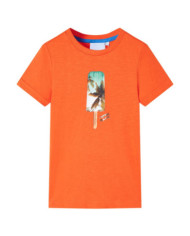 T-shirt pour enfants orange foncé 92 | Mobilier & Déco