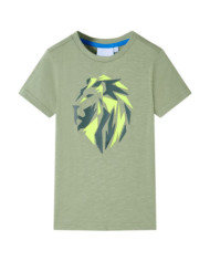 T-shirt pour enfants kaki clair 140 | Mobilier & Déco