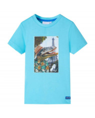 T-shirt pour enfants aqua 140 | Mobilier & Déco