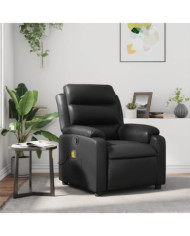 Fauteuil de massage inclinable Noir Similicuir | Mobilier & Déco