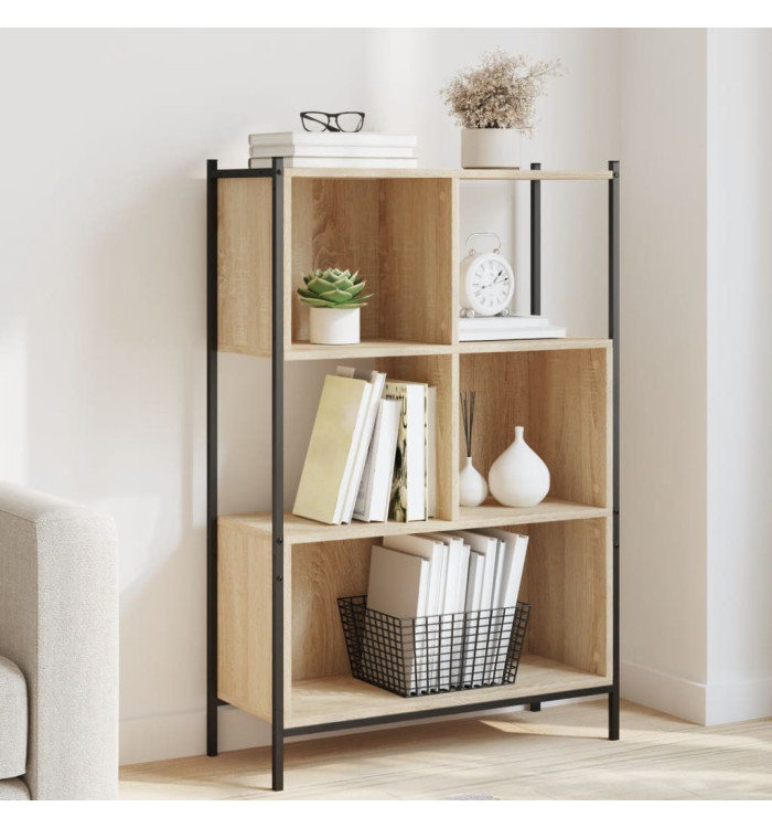 Bibliothèque chêne sonoma 72x28x109 cm bois d'ingénierie | Mobilier & Déco