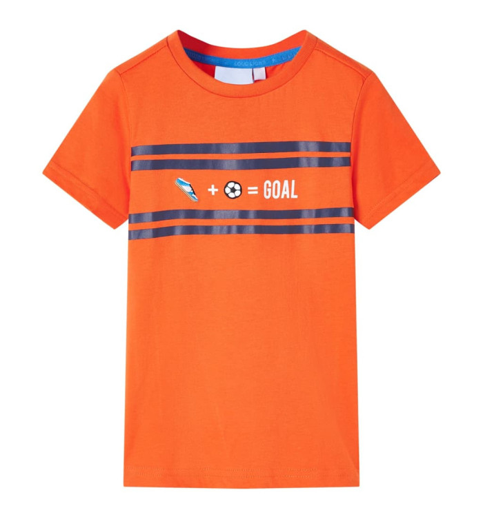 T-shirt pour enfants orange foncé 128 | Mobilier & Déco