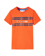 T-shirt pour enfants orange foncé 128 | Mobilier & Déco