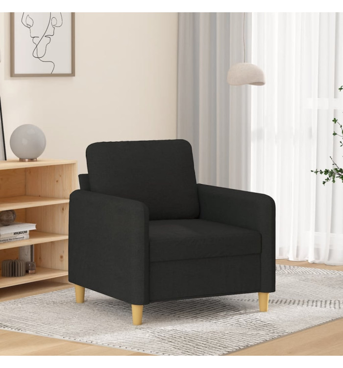 Fauteuil Noir 60 cm Tissu | Mobilier & Déco
