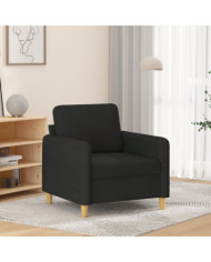 Fauteuil Noir 60 cm Tissu | Mobilier & Déco