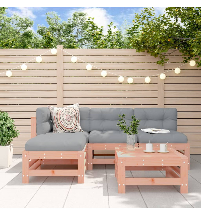 Salon de jardin 5 pcs bois massif douglas | Mobilier & Déco
