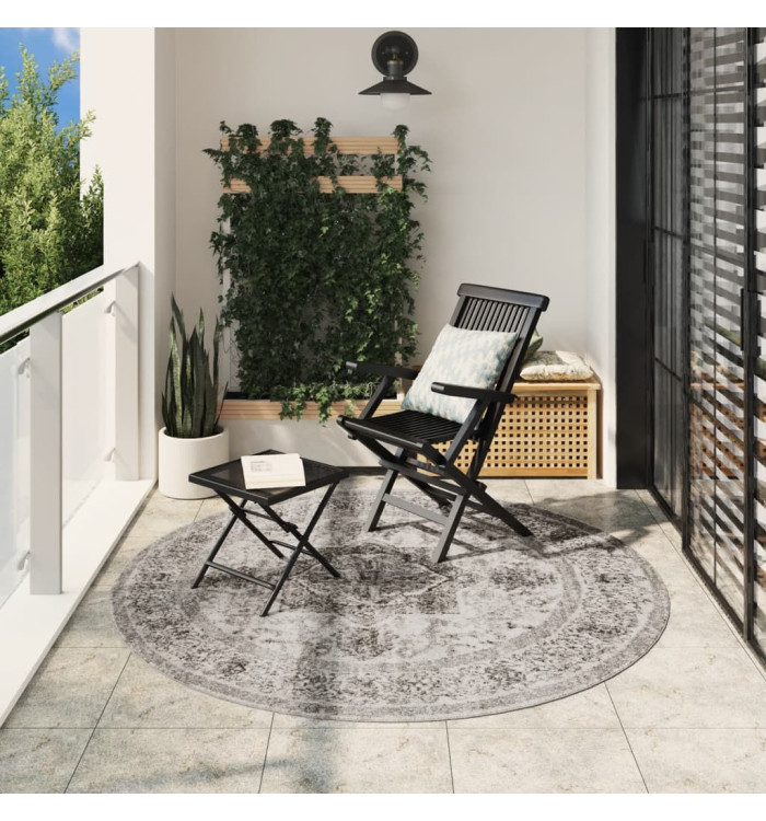 Tapis ARBIZU intérieur extérieur design vintage Ø 200 cm | Mobilier & Déco