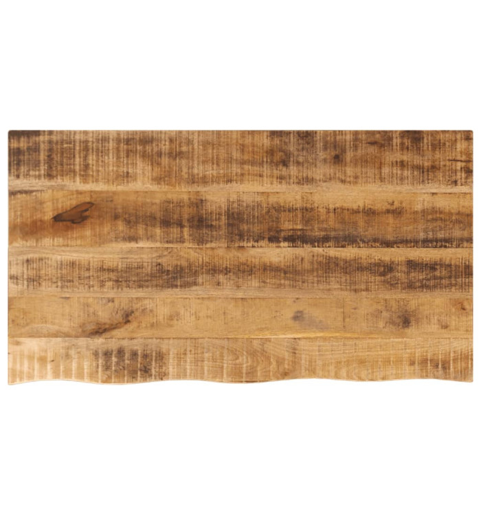 Dessus de table 100x60x3,8cm bord vif bois massif manguier brut | Mobilier & Déco